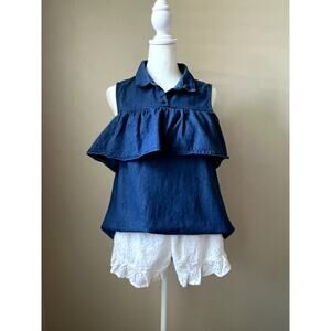 Monki Off-Shoulder Denim Blouse